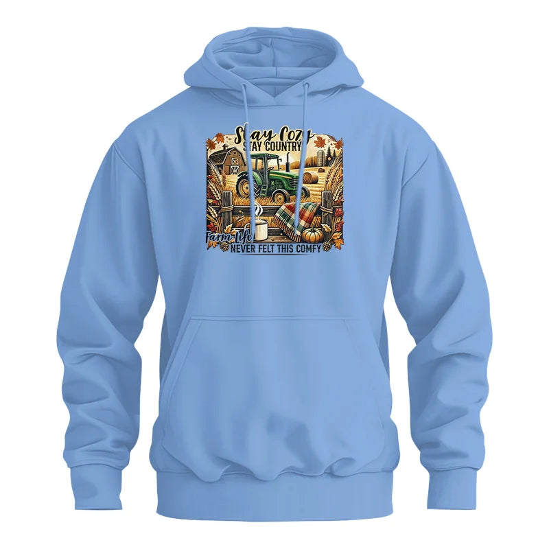 Stay Cozy_Stay Country_Farm Life Never Felt This Comfy 2 - Unisex Heavy Blend™ Hooded Sweatshirt