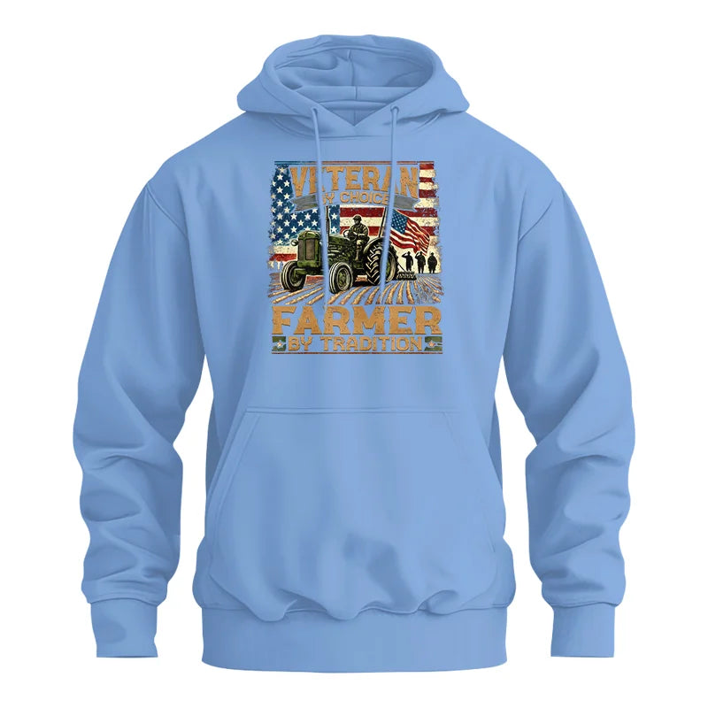 Veteran Farmer Veteran By Choice_Farmer By Tradition - Unisex Heavy Blend™ Hooded Sweatshirt