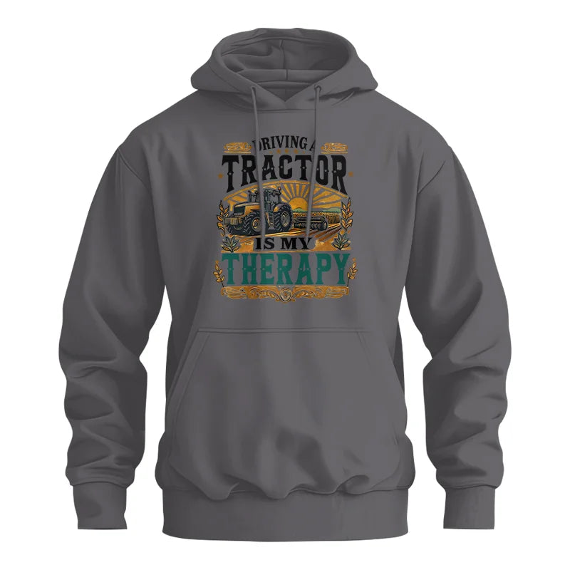 Driving A Tractor Is My Therapy - Unisex Heavy Blend™ Hooded Sweatshirt