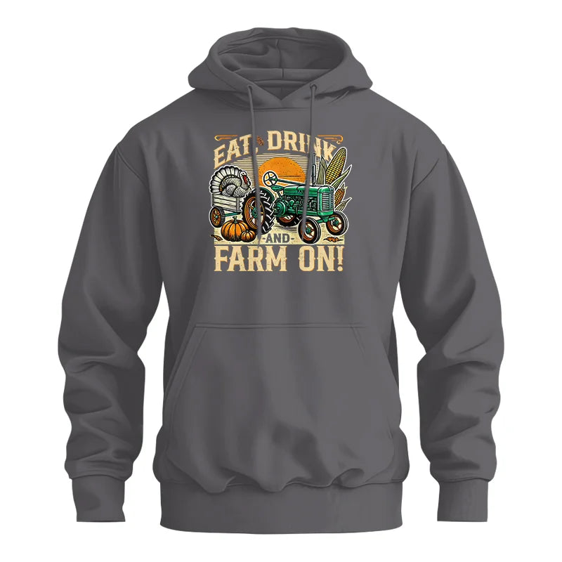 Image of Eat Drink and Farm On - Unisex Heavy Blend™ Hooded Sweatshirt