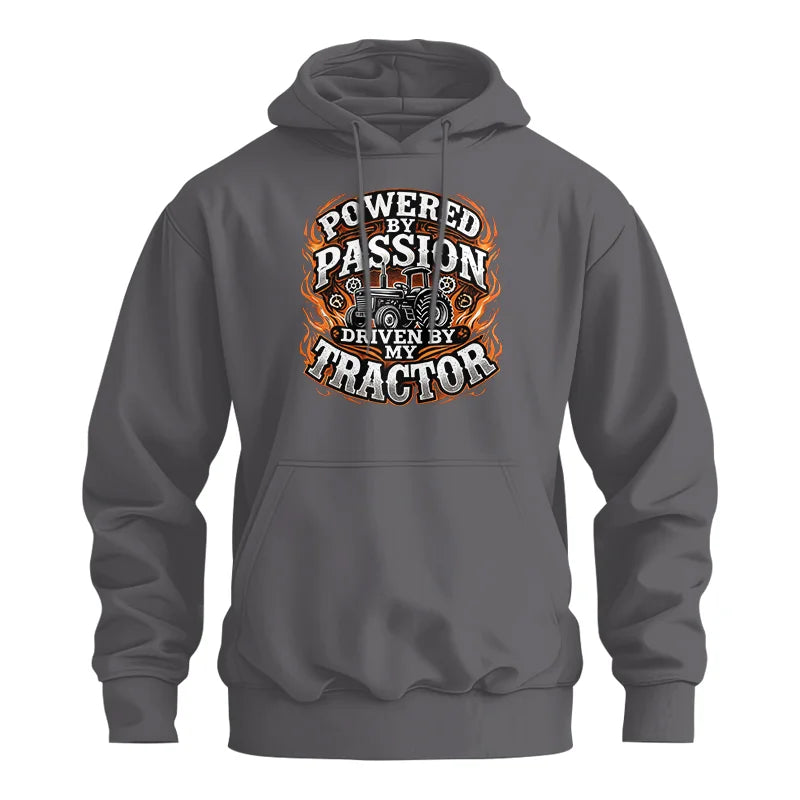 Powered By Passion Driven By My Tractor 5 - Unisex Heavy Blend™ Hooded Sweatshirt