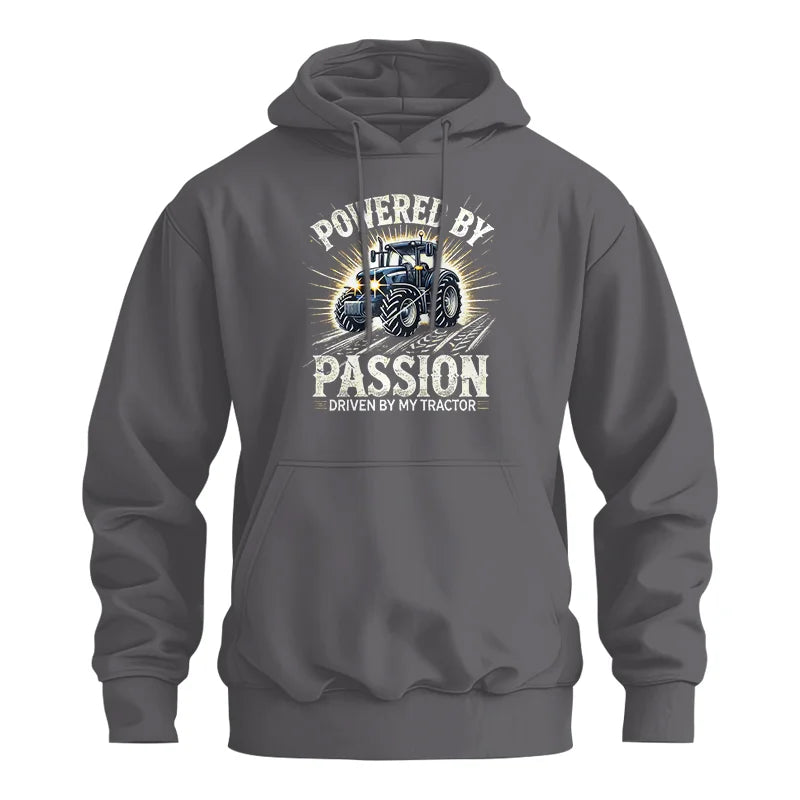 Powered By Passion Driven By My Tractor - Unisex Heavy Blend™ Hooded Sweatshirt