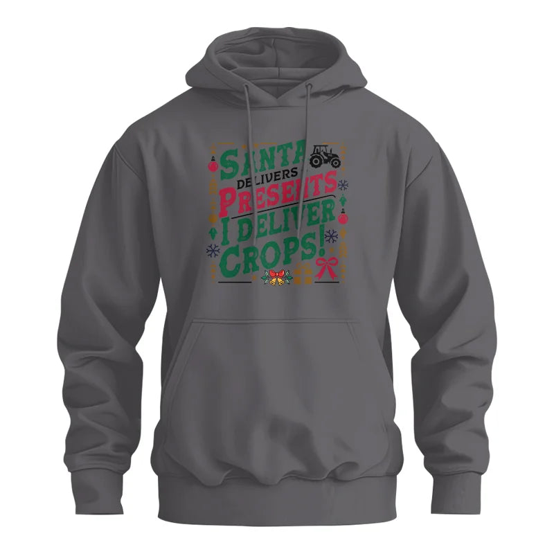 Santa Deliver Present I Deliver Crops! - Unisex Heavy Blend™ Hooded Sweatshirt