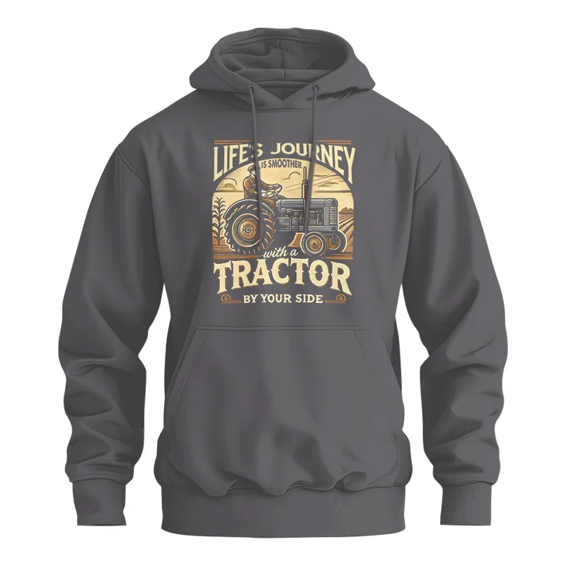 Image of Smoother With A Tractor By Your Side - Unisex Heavy Blend™ Hooded Sweatshirt