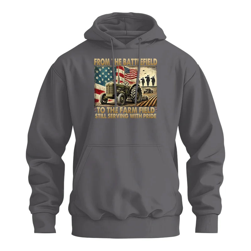 Veteran Farmer From The Battlefield To The Farm Field 1 - Unisex Heavy Blend™ Hooded Sweatshirt