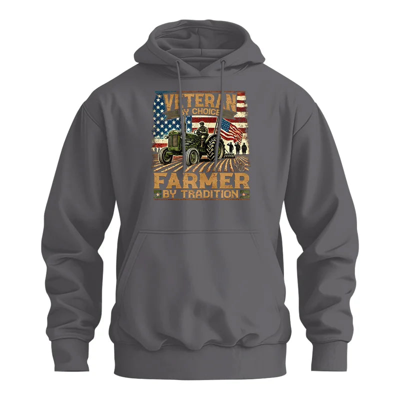 Image of Veteran Farmer Veteran By Choice_Farmer By Tradition - Unisex Heavy Blend™ Hooded Sweatshirt