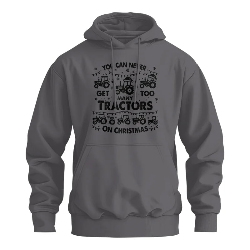 You Can Never Get Too Many Tractors On Christmas - Unisex Heavy Blend™ Hooded Sweatshirt