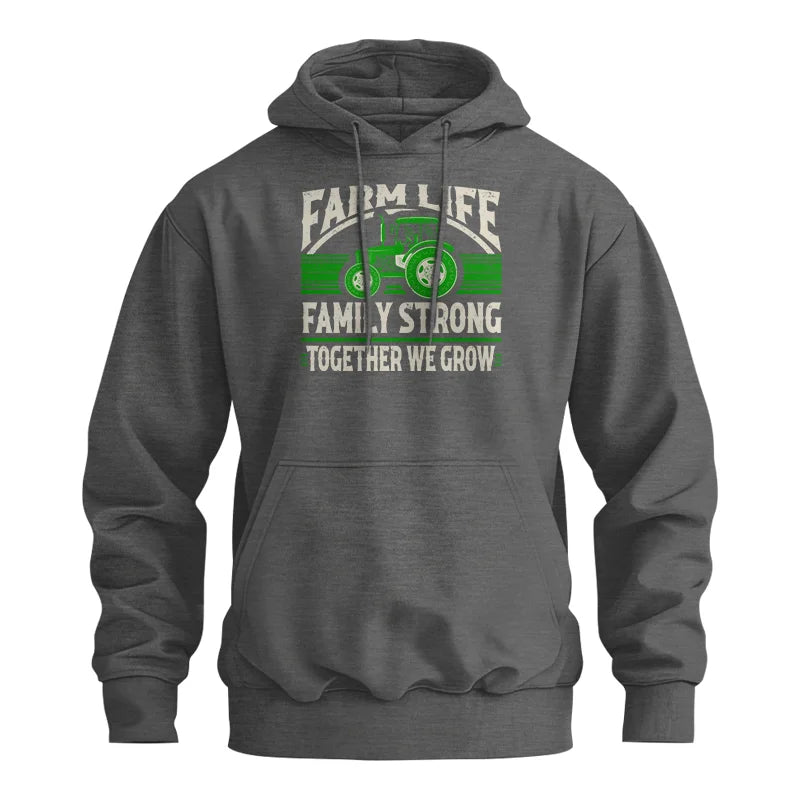 Image of Farm life Family Strong_Together We grow - Unisex Heavy Blend™ Hooded Sweatshirt