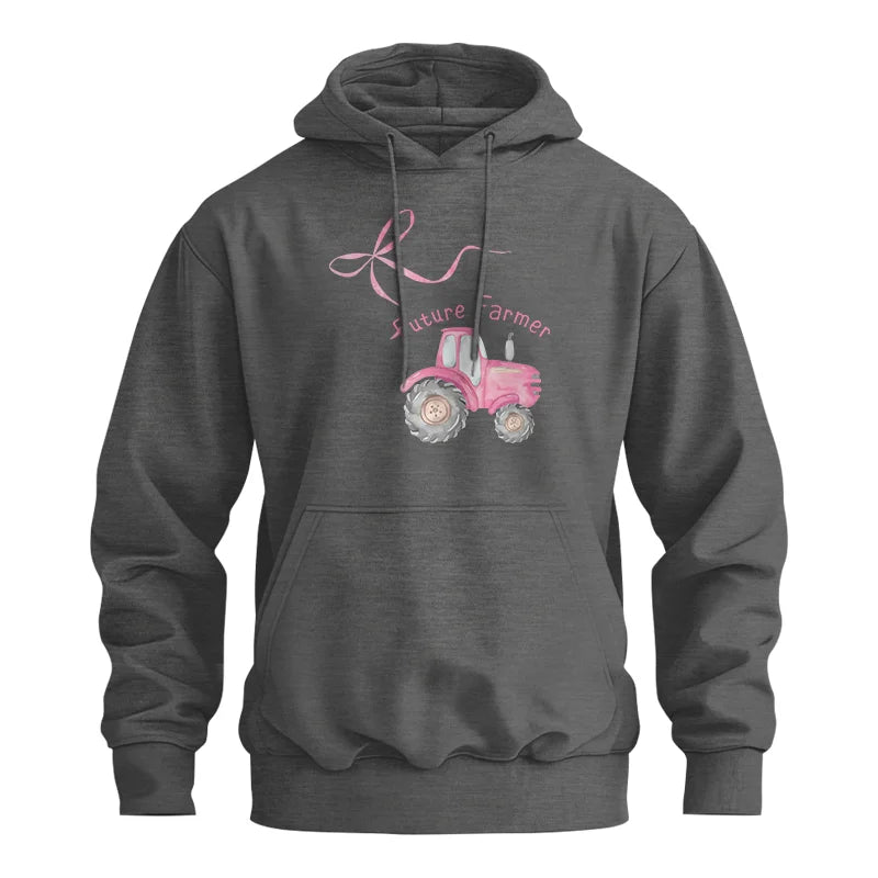 Pink Bow Cute Tractor - Unisex Heavy Blend™ Hooded Sweatshirt