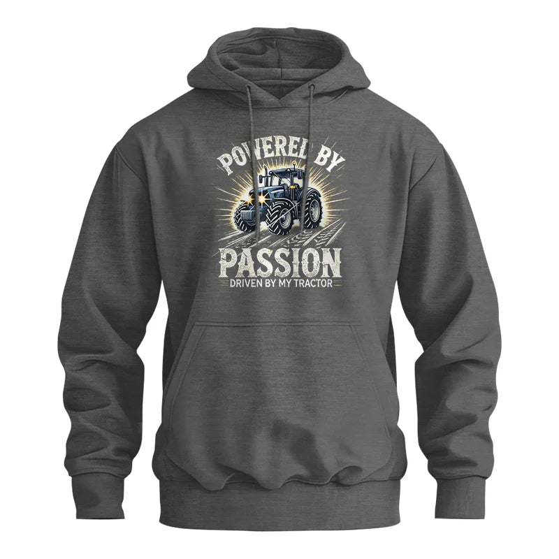 Powered By Passion Driven By My Tractor - Unisex Heavy Blend™ Hooded Sweatshirt