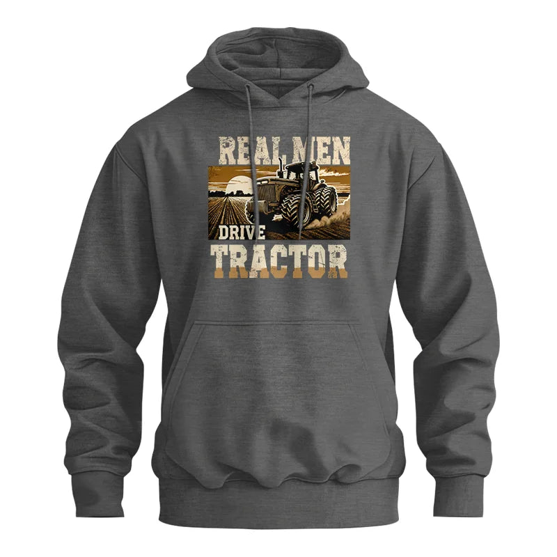 Image of Real Men Drive Tractor - Unisex Heavy Blend™ Hooded Sweatshirt