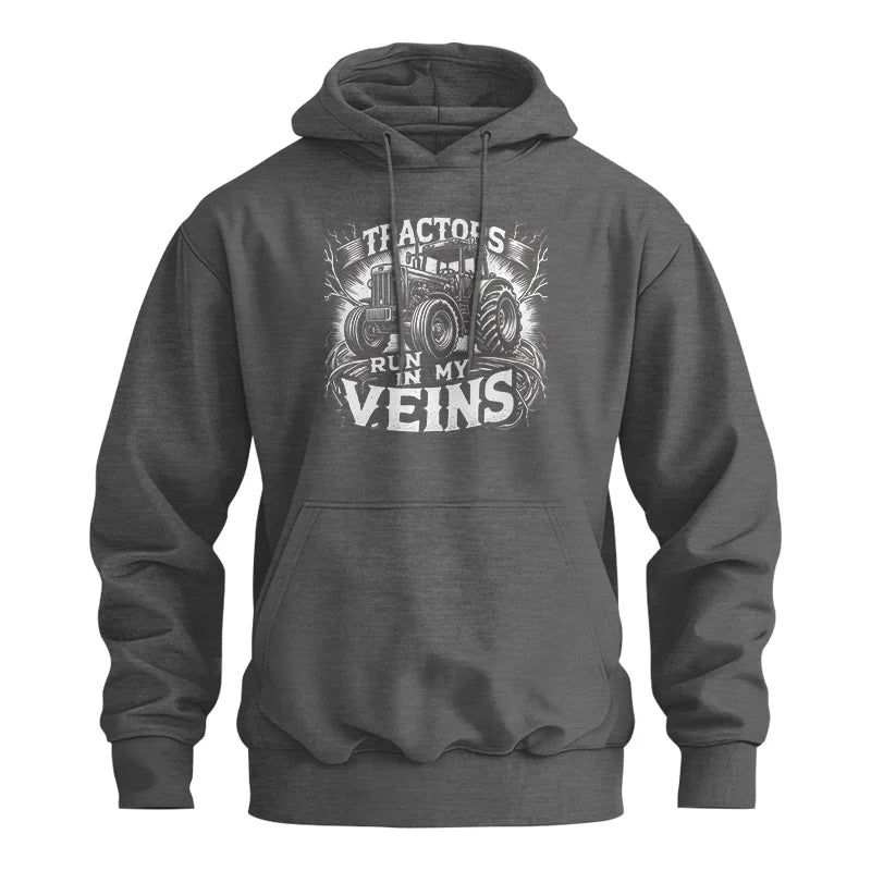 Tractors Run In My Veins - Unisex Heavy Blend™ Hooded Sweatshirt