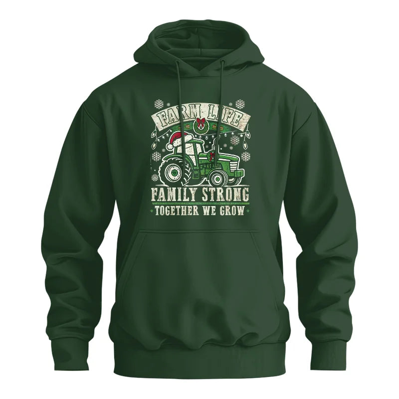 Image of Farm Life Family Strong Together We Grow - Unisex Heavy Blend™ Hooded Sweatshirt