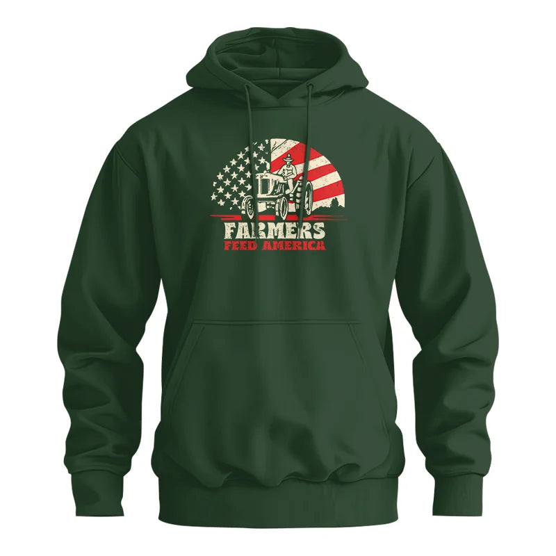 Farmers Feed America Support Farmers - Unisex Heavy Blend™ Hooded Sweatshirt