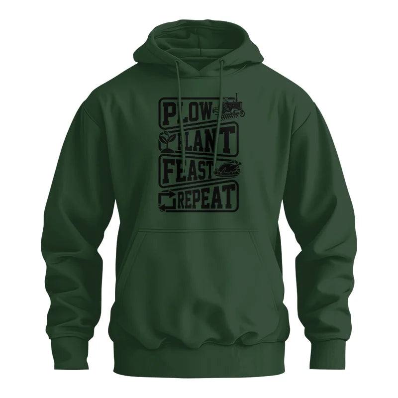 Image of Plow Plant Feast Repeat 1 - Unisex Heavy Blend™ Hooded Sweatshirt