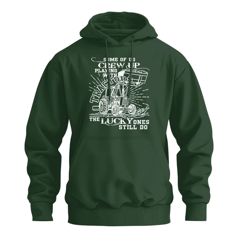 Some Of Us Grew Up Playing With Tractors 1 - Unisex Heavy Blend™ Hooded Sweatshirt