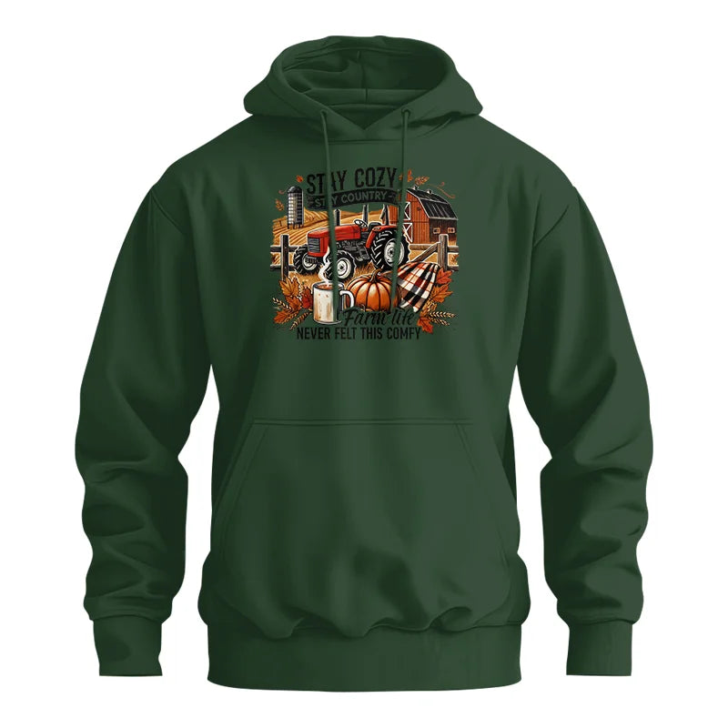 Stay Cozy_Stay Country_Farm Life Never Felt This Comfy - Unisex Heavy Blend™ Hooded Sweatshirt