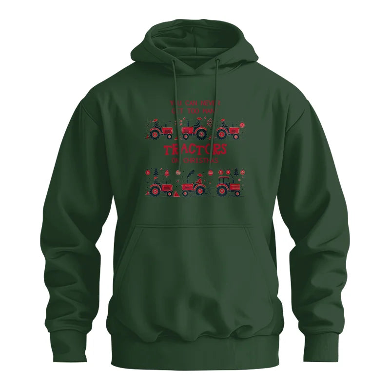 Image of You Can Never Get Too Many Tractors On Christmas 2 - Unisex Heavy Blend™ Hooded Sweatshirt