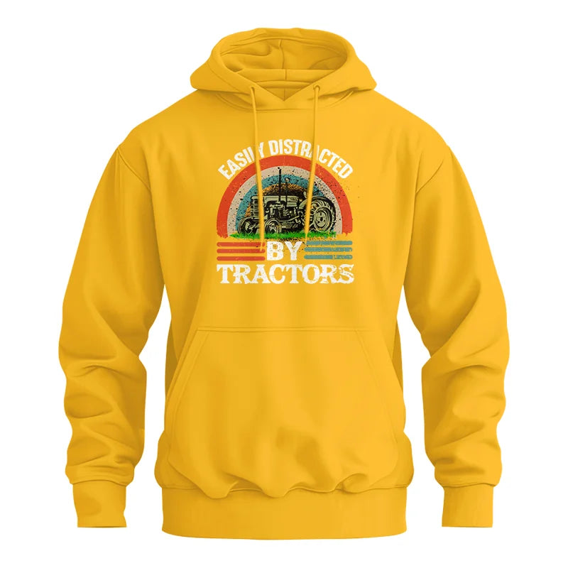 Easily Distracted By Tractors - Unisex Heavy Blend™ Hooded Sweatshirt