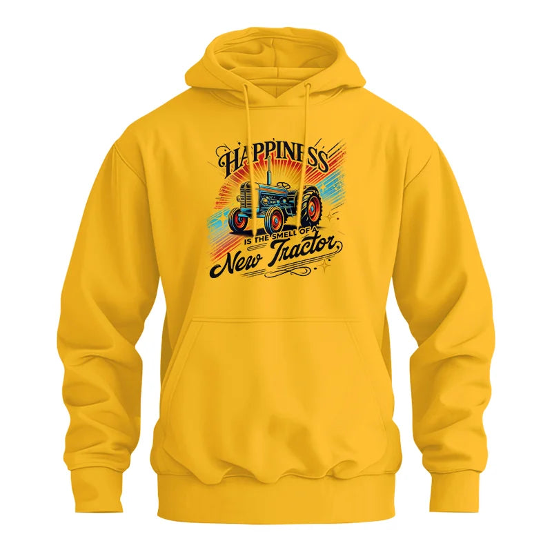 Image of Happiness Is The Smell Of A New Tractor - Unisex Heavy Blend™ Hooded Sweatshirt