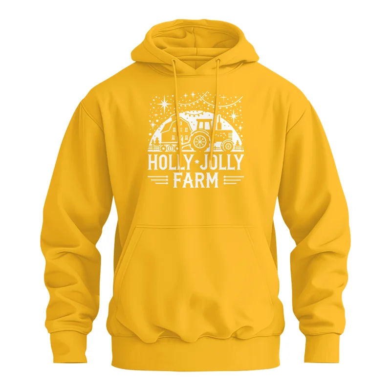 Holly Jolly Farm 2 - Unisex Heavy Blend™ Hooded Sweatshirt