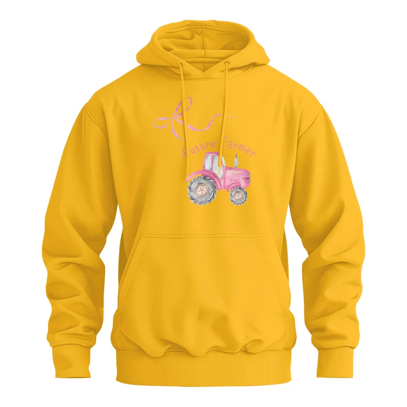 Pink Bow Cute Tractor - Unisex Heavy Blend™ Hooded Sweatshirt