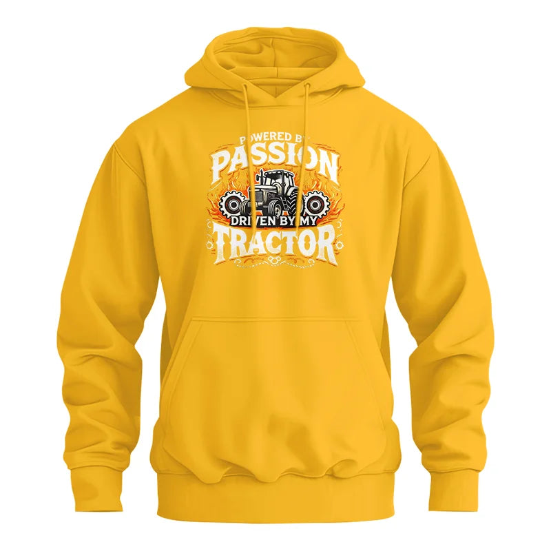 Powered By Passion Driven By My Tractor 1 - Unisex Heavy Blend™ Hooded Sweatshirt