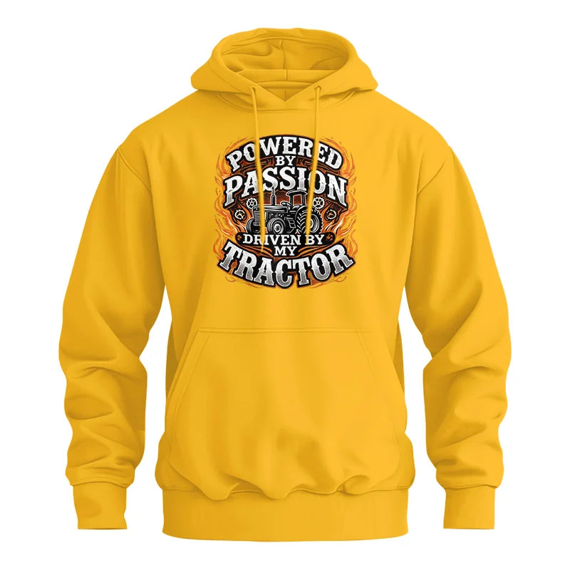 Powered By Passion Driven By My Tractor 5 - Unisex Heavy Blend™ Hooded Sweatshirt