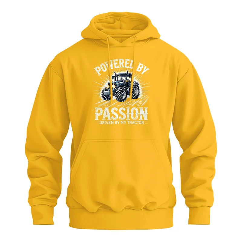 Powered By Passion Driven By My Tractor - Unisex Heavy Blend™ Hooded Sweatshirt