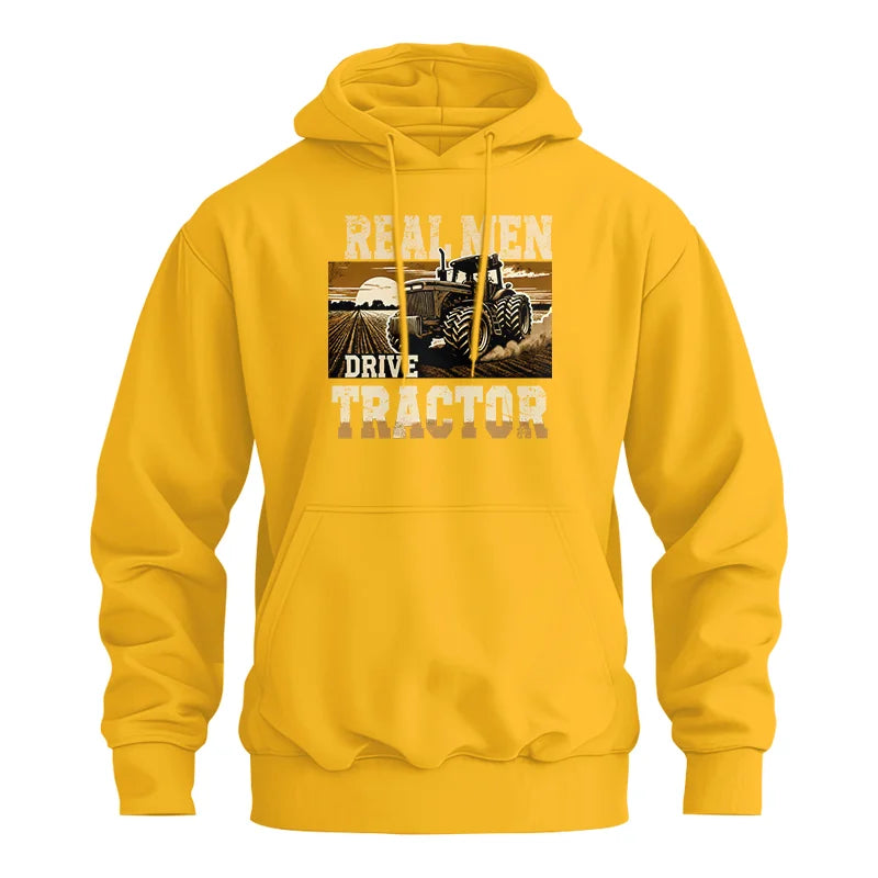 Real Men Drive Tractor - Unisex Heavy Blend™ Hooded Sweatshirt