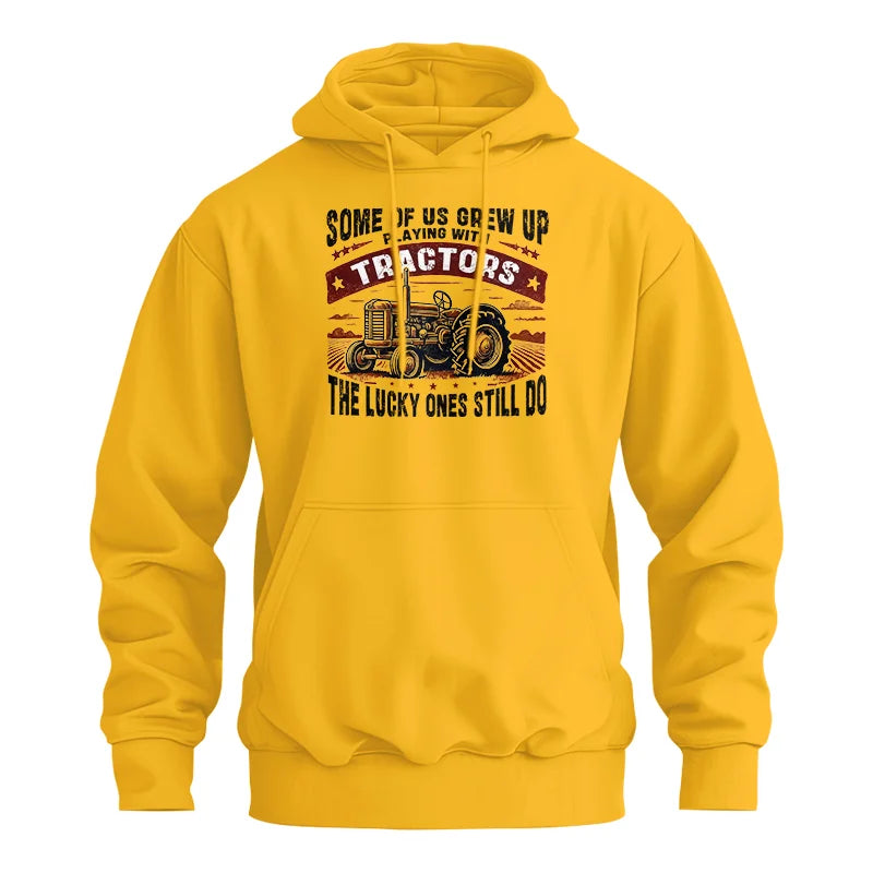 Some Of Us Grew Up Playing With Tractors 2 - Unisex Heavy Blend™ Hooded Sweatshirt