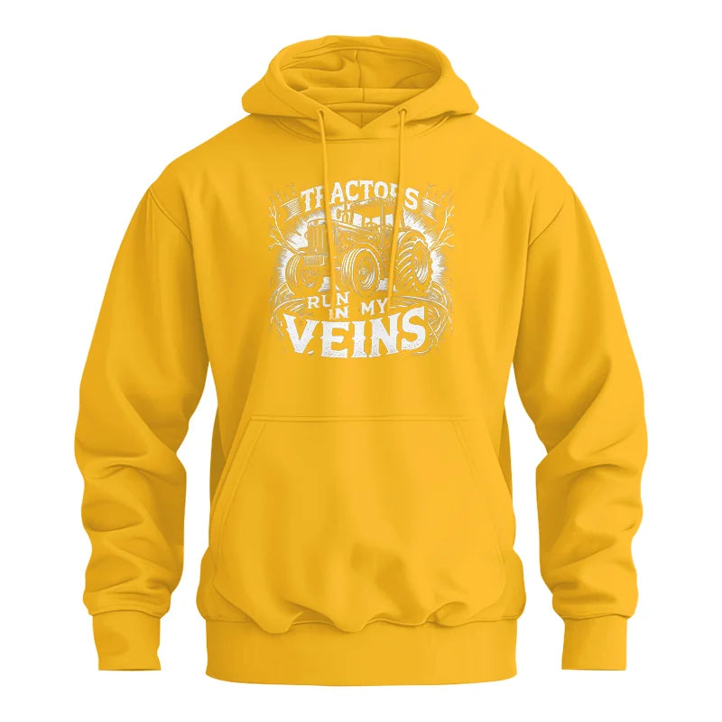 Tractors Run In My Veins - Unisex Heavy Blend™ Hooded Sweatshirt