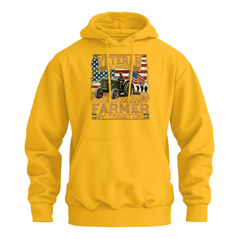 Veteran Farmer Veteran By Choice_Farmer By Tradition - Unisex Heavy Blend™ Hooded Sweatshirt