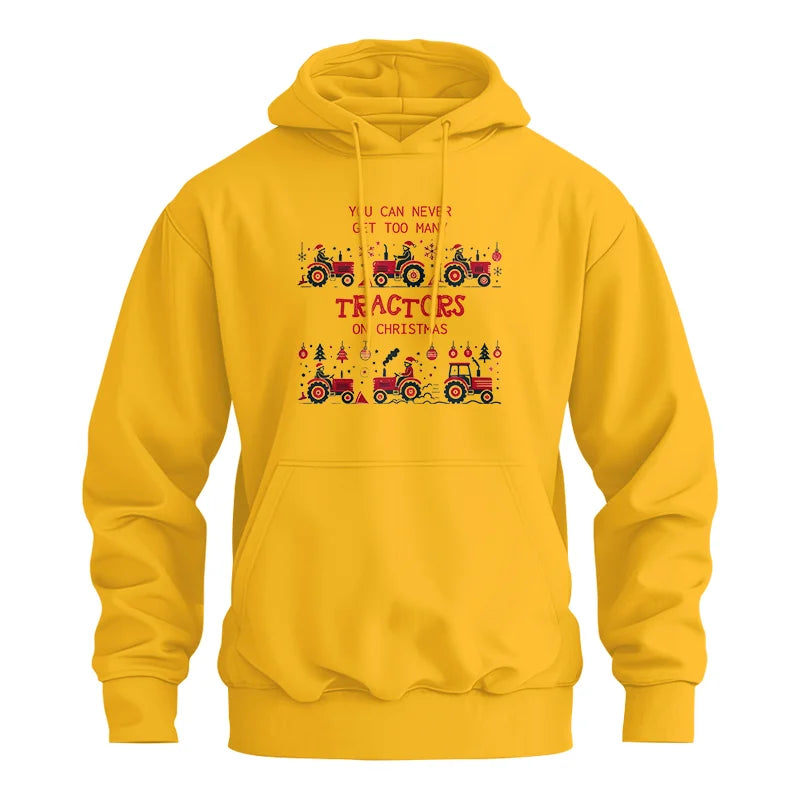 Image of You Can Never Get Too Many Tractors On Christmas 2 - Unisex Heavy Blend™ Hooded Sweatshirt