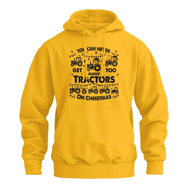 Image of You Can Never Get Too Many Tractors On Christmas - Unisex Heavy Blend™ Hooded Sweatshirt