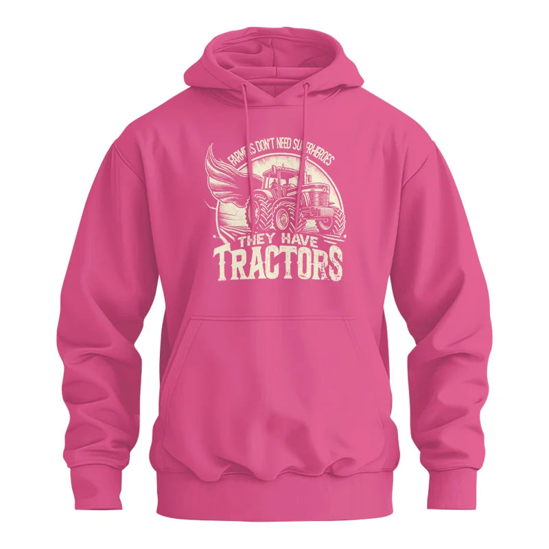 Farmers Don’t Need Superheroes They Have Tractors - Unisex Heavy Blend™ Hooded Sweatshirt