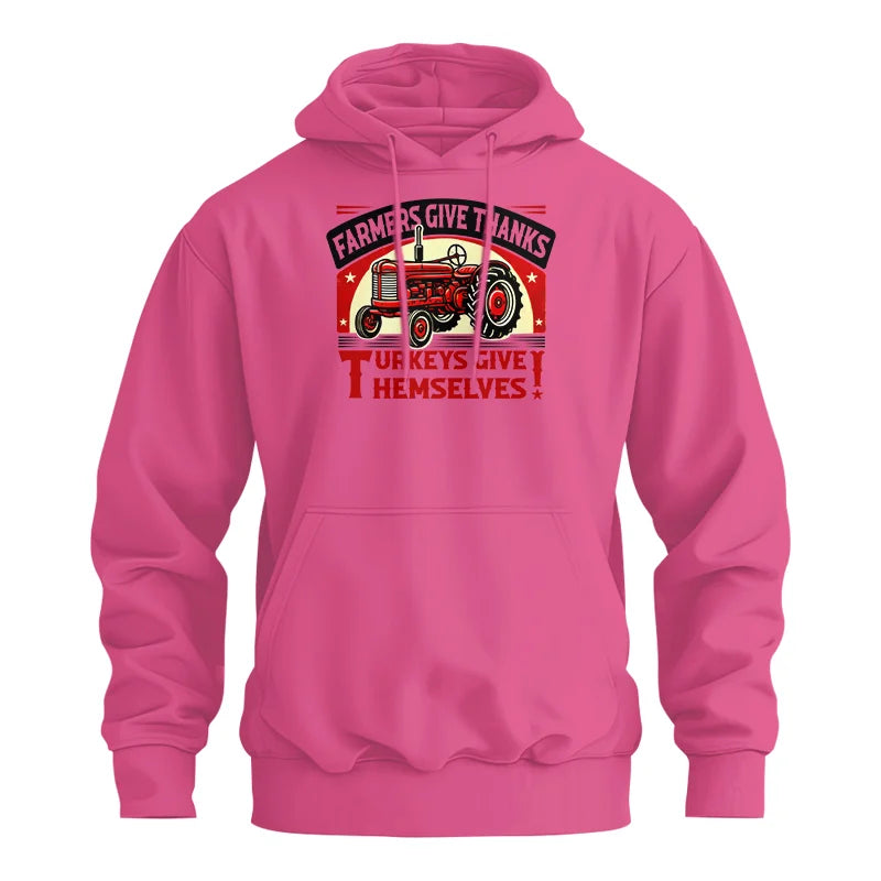 Image of Farmers Give Thanks Turkeys Give Themselves 2 - Unisex Heavy Blend™ Hooded Sweatshirt