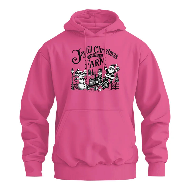 Image of Joyful Christmas On The Farm 1 - Unisex Heavy Blend™ Hooded Sweatshirt