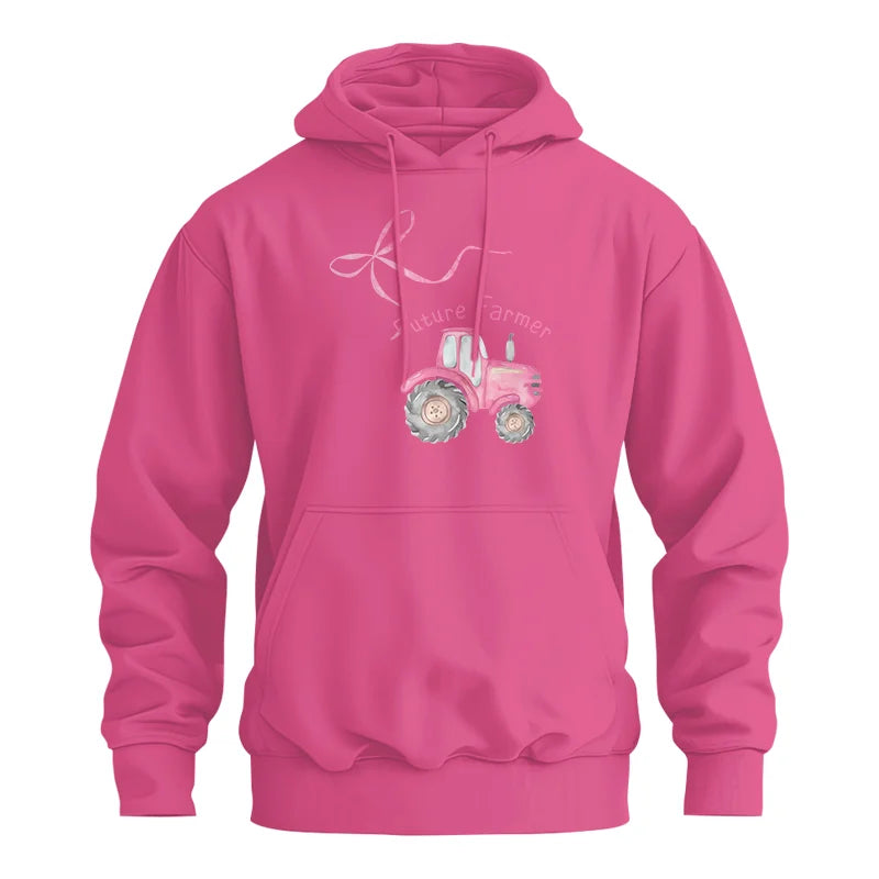 Pink Bow Cute Tractor - Unisex Heavy Blend™ Hooded Sweatshirt