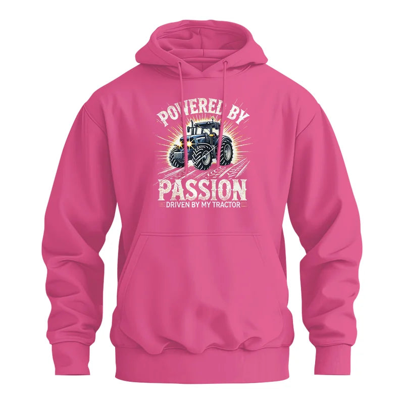 Image of Powered By Passion Driven By My Tractor - Unisex Heavy Blend™ Hooded Sweatshirt