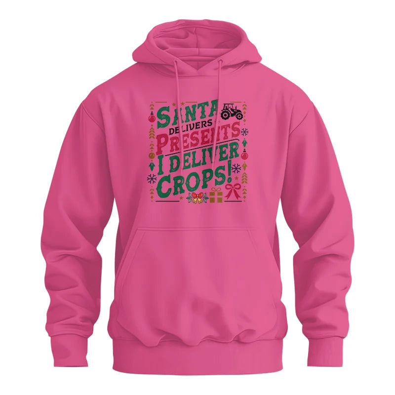 Santa Deliver Present I Deliver Crops! - Unisex Heavy Blend™ Hooded Sweatshirt