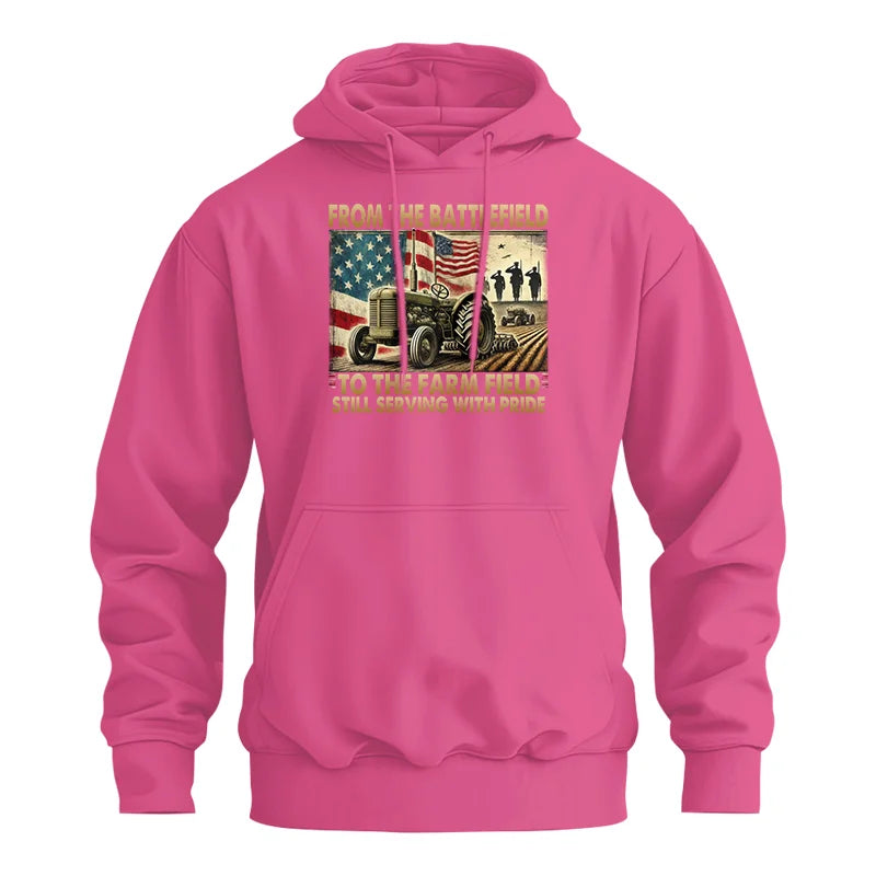 Image of Veteran Farmer From The Battlefield To The Farm Field 1 - Unisex Heavy Blend™ Hooded Sweatshirt