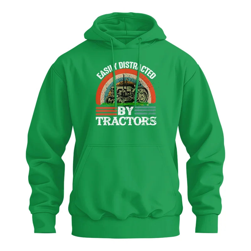 Easily Distracted By Tractors - Unisex Heavy Blend™ Hooded Sweatshirt