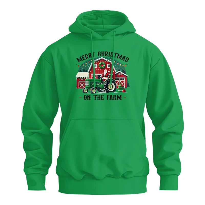 Image of Merry Christmas On The Farm 1 - Unisex Heavy Blend™ Hooded Sweatshirt