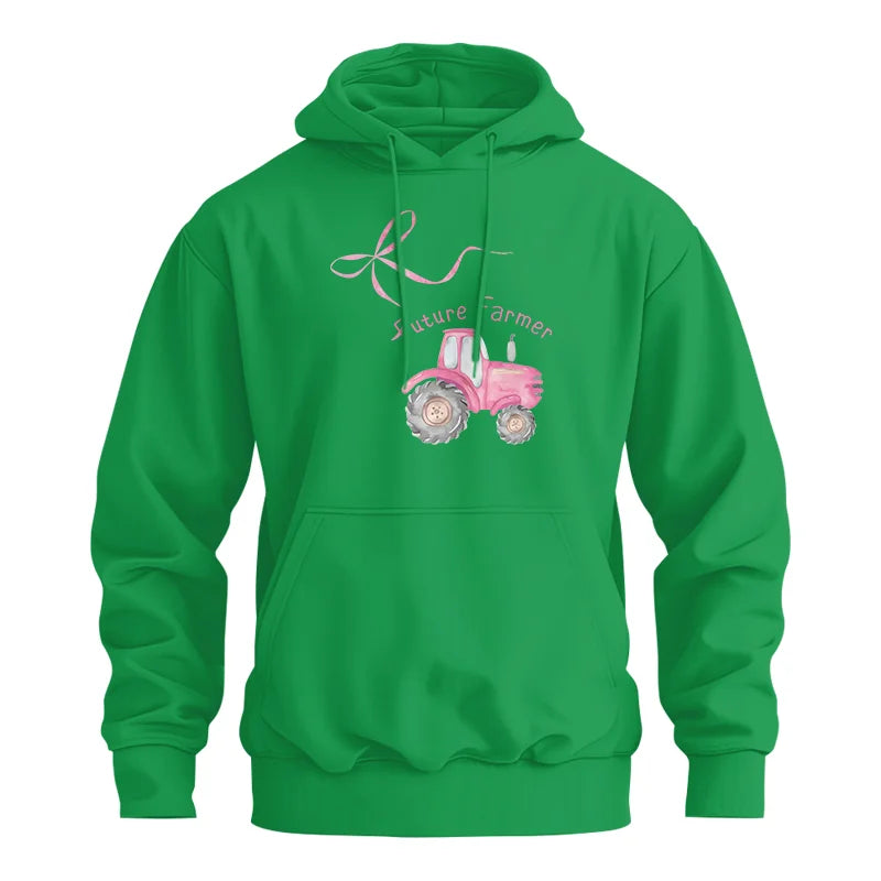 Pink Bow Cute Tractor - Unisex Heavy Blend™ Hooded Sweatshirt