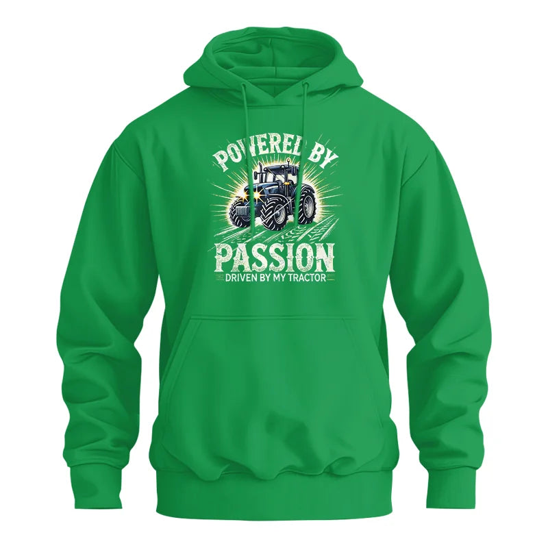 Powered By Passion Driven By My Tractor - Unisex Heavy Blend™ Hooded Sweatshirt