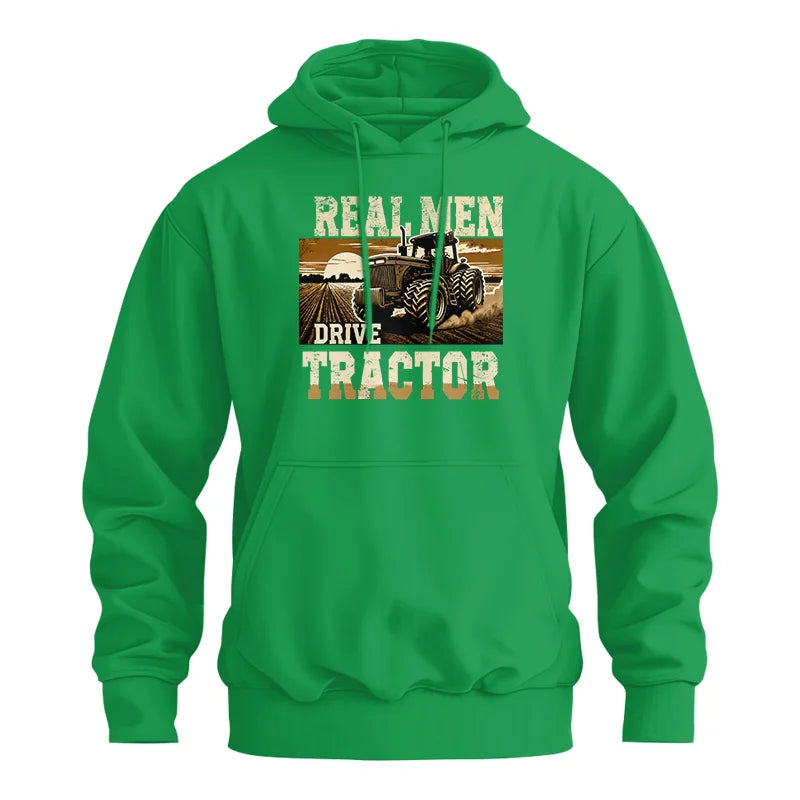 Real Men Drive Tractor - Unisex Heavy Blend™ Hooded Sweatshirt