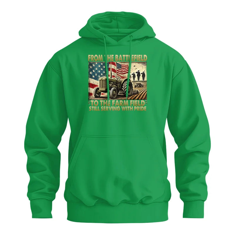 Veteran Farmer From The Battlefield To The Farm Field 1 - Unisex Heavy Blend™ Hooded Sweatshirt