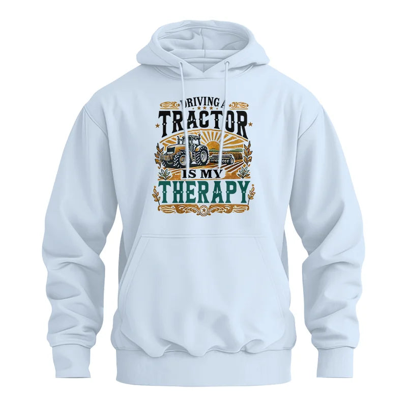 Driving A Tractor Is My Therapy - Unisex Heavy Blend™ Hooded Sweatshirt