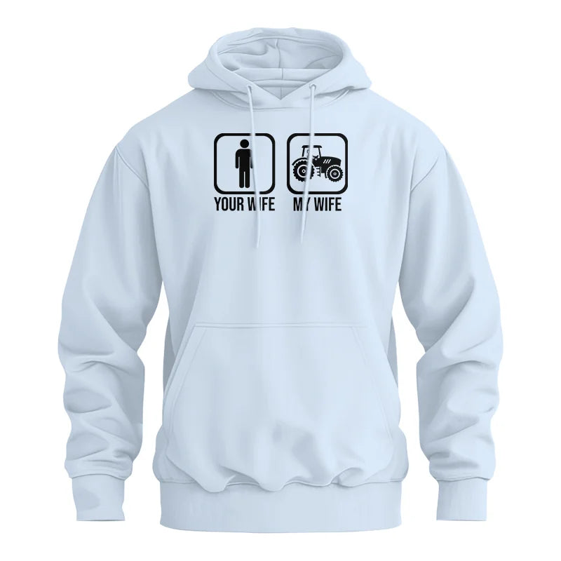 My Wife Is Cooler Than Yours Funny Farm Tractor 2 - Unisex Heavy Blend™ Hooded Sweatshirt